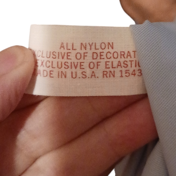 Vintage 70's Blue Angel Wing Nightgown Made in the USA Gilead MOB Wife Old Money - Picture 6 of 6